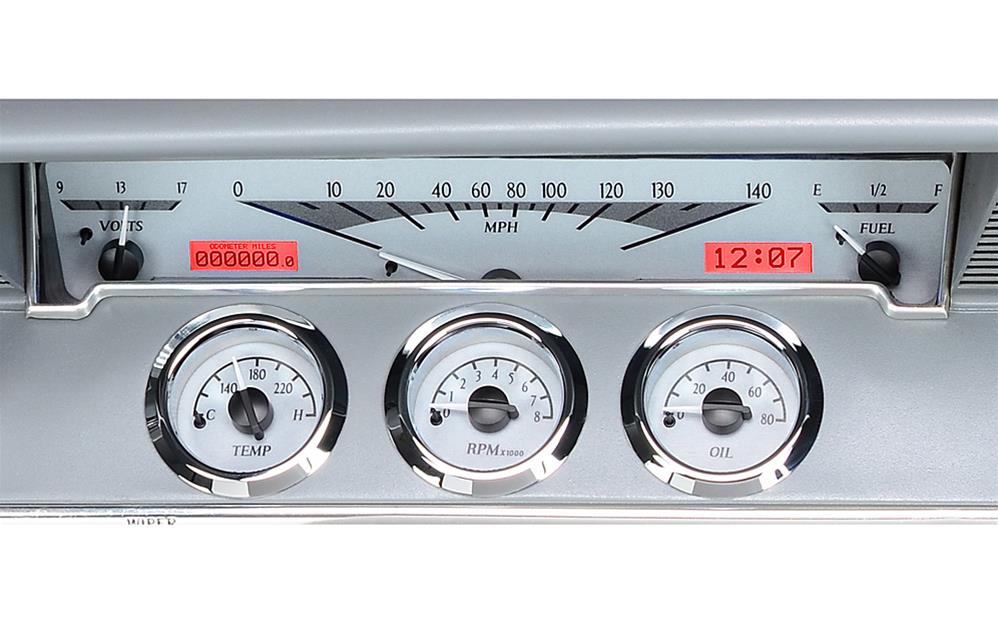 Dakota Digital VHX Series Direct-Fit Analog Gauge Systems VHX-61C-IMP-S-R