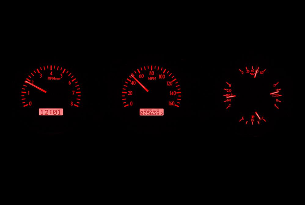 Dakota Digital Gauge Kits and Instrument Clusters VHX-62F-FAR-K-R