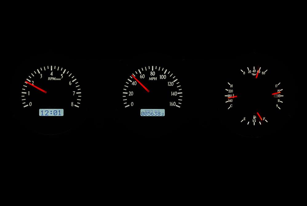 Dakota Digital Gauge Kits and Instrument Clusters VHX-62F-FAR-K-W