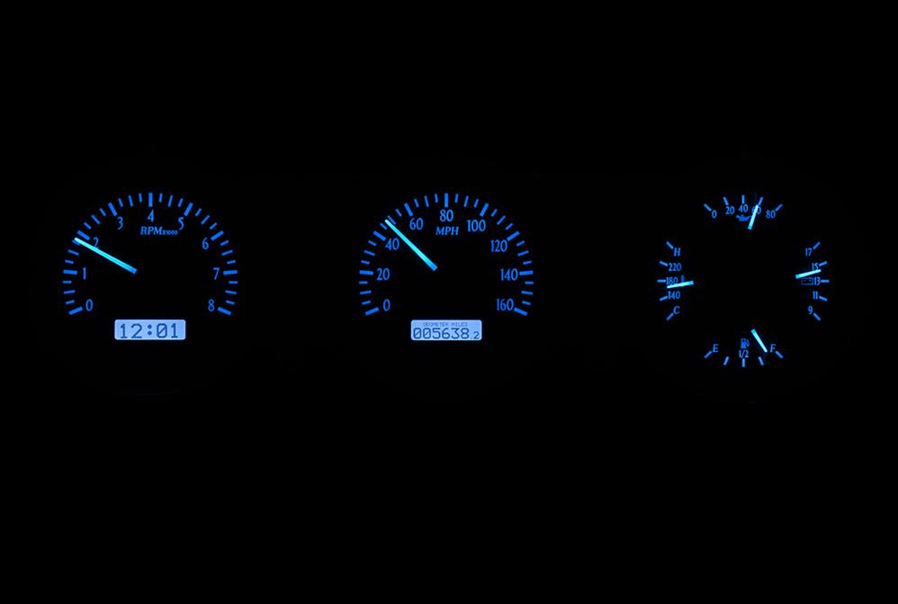 Dakota Digital Gauge Kits and Instrument Clusters VHX-62F-FAR-S-B