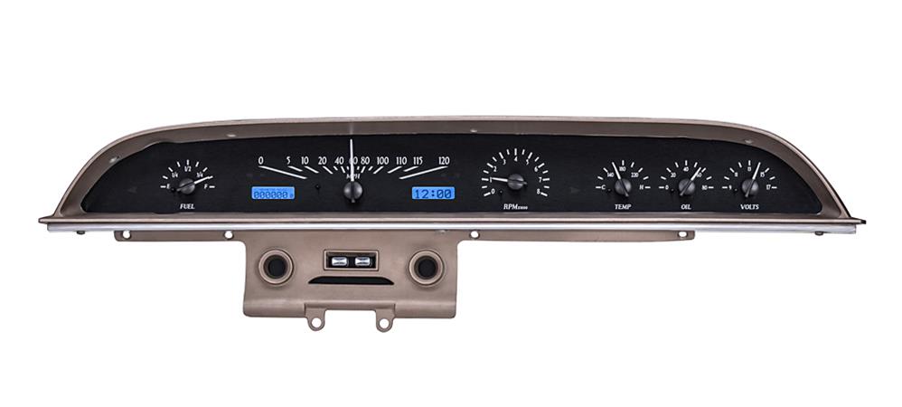 Dakota Digital VHX Series Direct-Fit Analog Gauge Systems VHX-62F-GAL-K-B