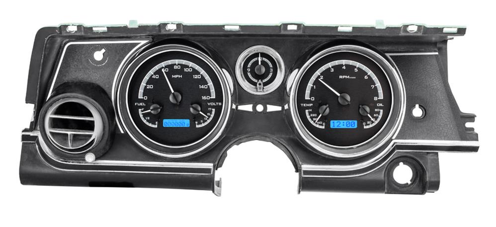 Dakota Digital VHX Series Direct-Fit Analog Gauge Systems VHX-63B-RIV-K-B