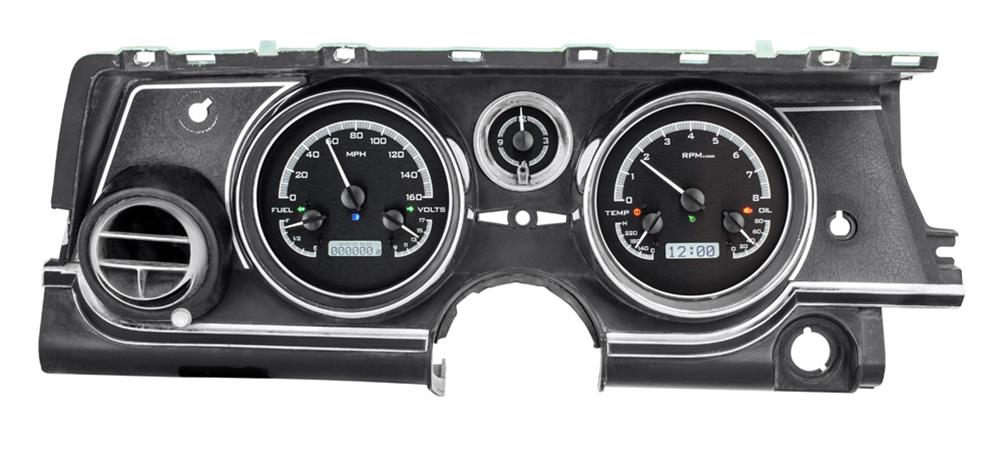 Dakota Digital VHX Series Direct-Fit Analog Gauge Systems VHX-63B-RIV-K-W