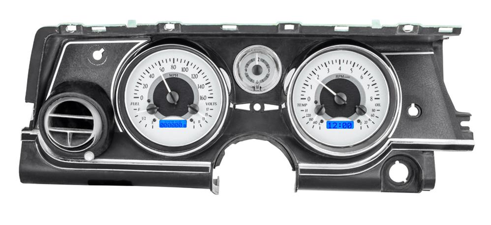 Dakota Digital VHX Series Direct-Fit Analog Gauge Systems VHX-63B-RIV-S-B