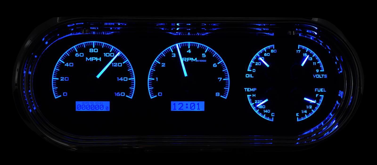 Dakota Digital VHX Series Direct-Fit Analog Gauge Systems VHX-63C-NOV-C-B