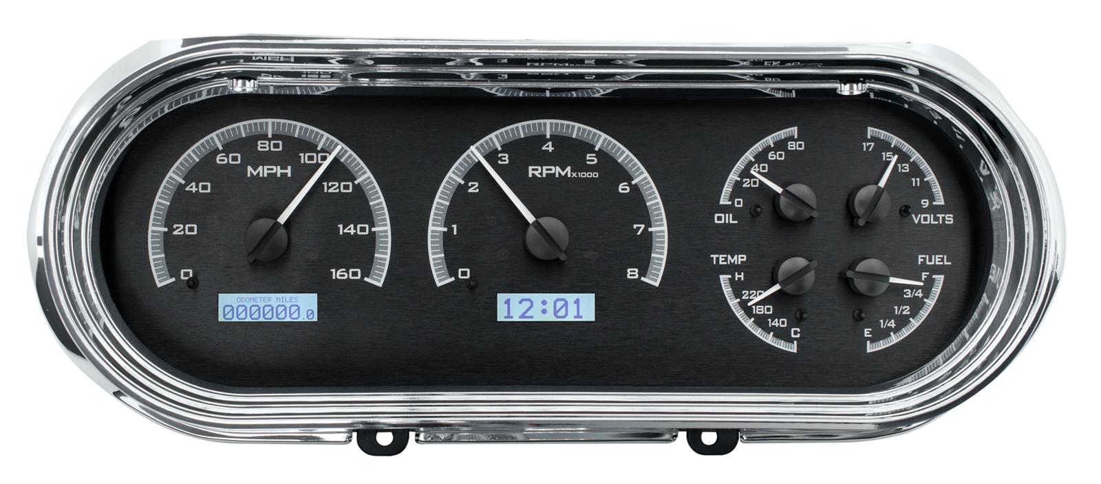 Dakota Digital VHX Series Direct-Fit Analog Gauge Systems VHX-63C-NOV-K-W