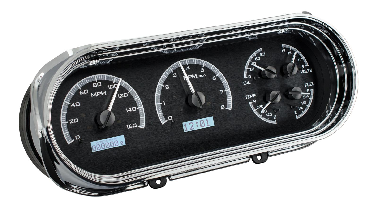 Dakota Digital VHX Series Direct-Fit Analog Gauge Systems VHX-63C-NOV-K-W