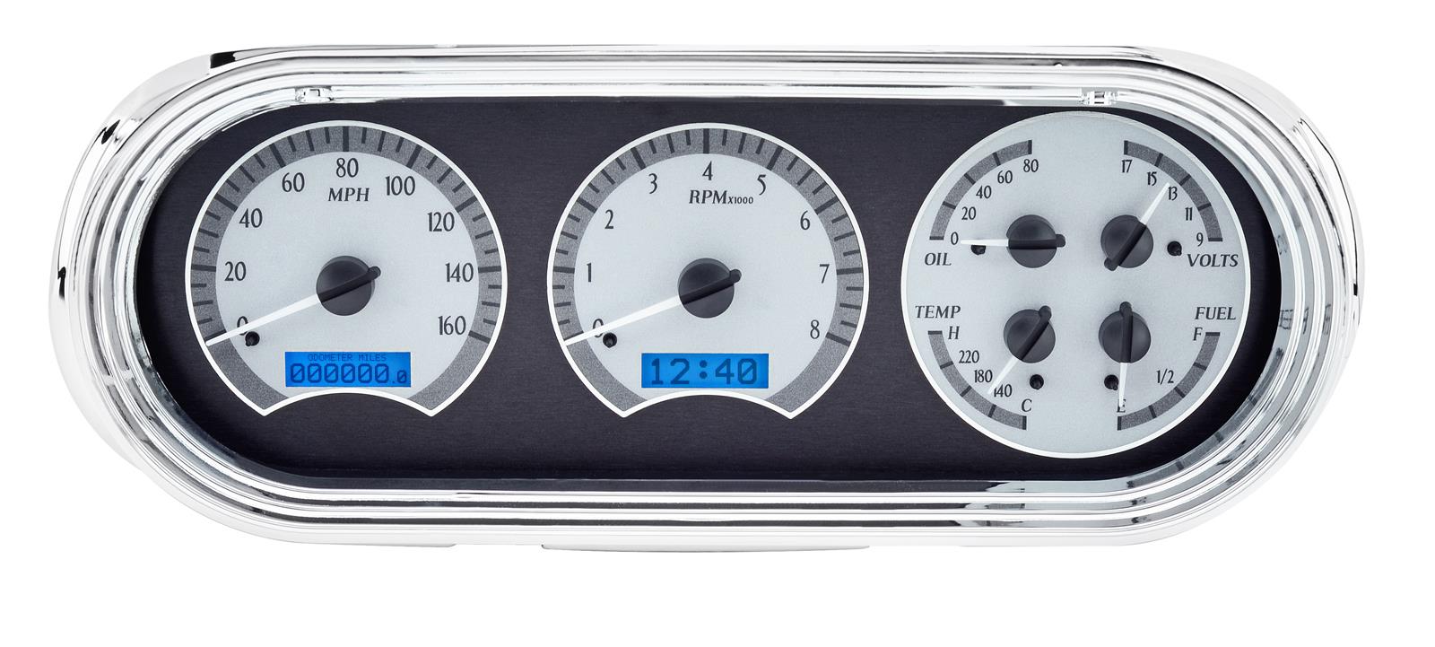 Dakota Digital VHX Series Direct-Fit Analog Gauge Systems VHX-63C-NOV-S-B