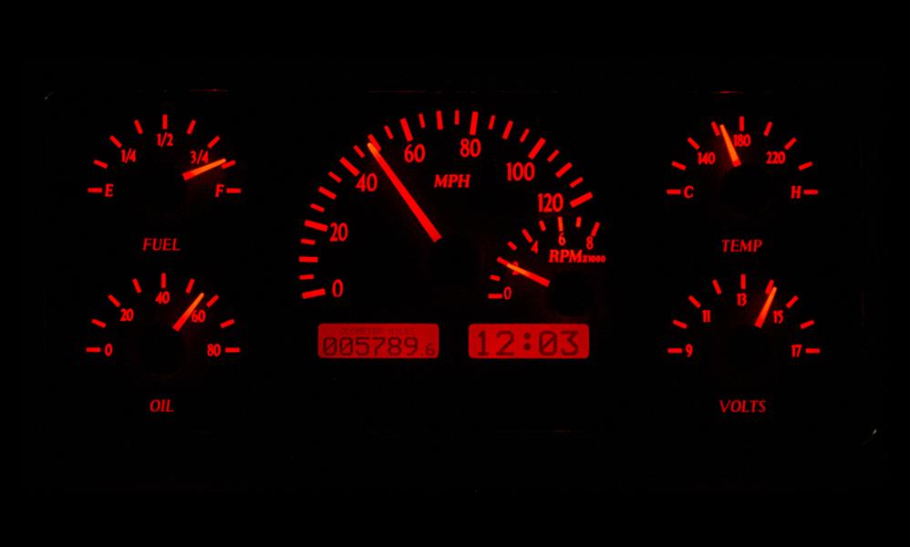 Dakota Digital Gauge Kits and Instrument Clusters VHX-63J-WAG-S-R