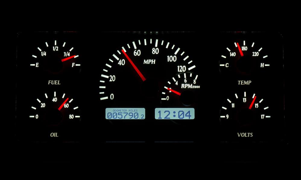 Dakota Digital Gauge Kits and Instrument Clusters VHX-63J-WAG-S-W