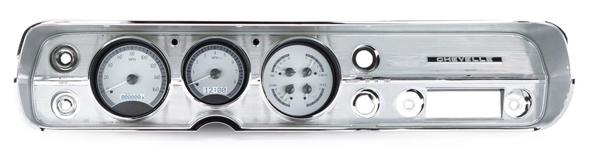 Dakota Digital VHX Series Direct-Fit Analog Gauge Systems VHX-64C-CVL-S-W