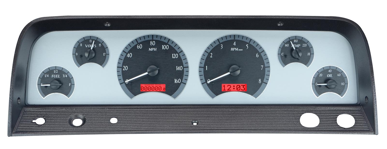 Dakota Digital VHX Series Direct-Fit Analog Gauge Systems VHX-64C-PU-S-R