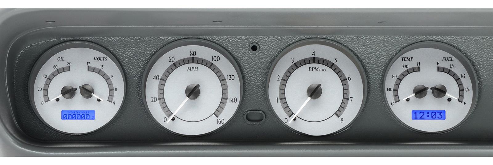 Dakota Digital VHX Series Direct-Fit Analog Gauge Systems VHX-64P-GTO-K-B