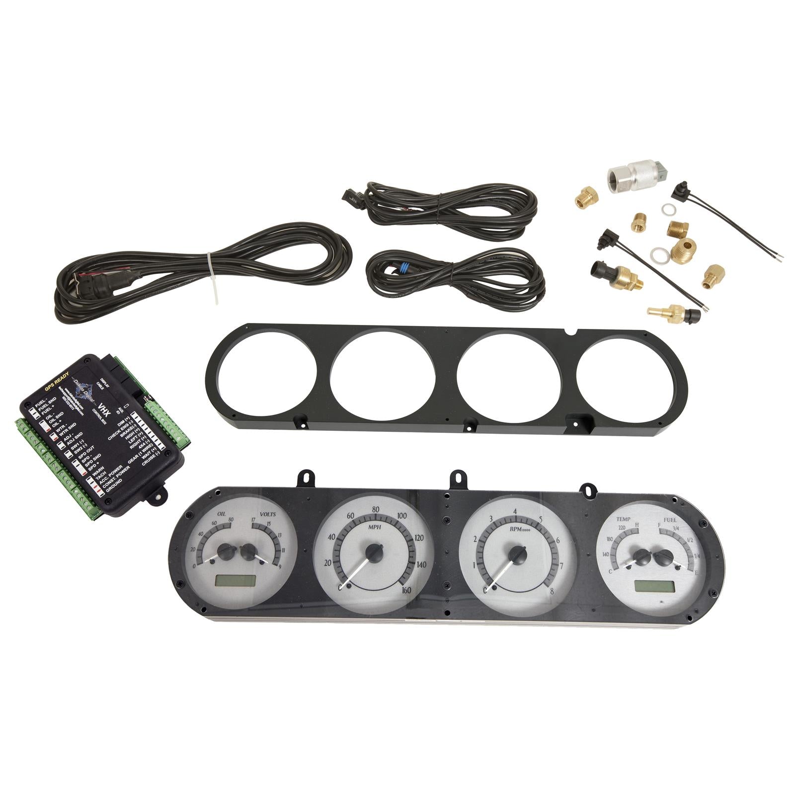 Dakota Digital VHX Series Direct-Fit Analog Gauge Systems VHX-64P-GTO-S-W