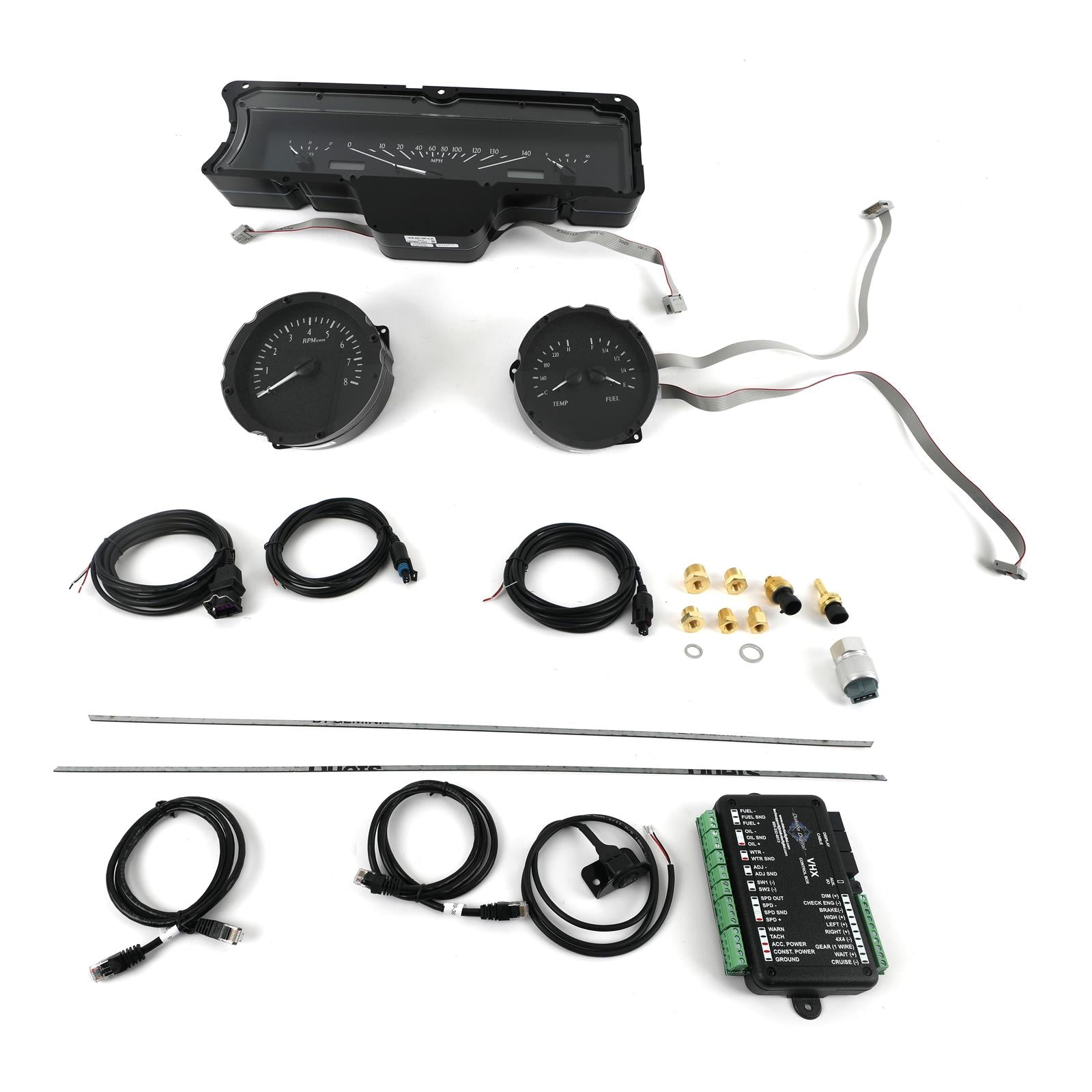 Dakota Digital VHX Series Direct-Fit Analog Gauge Systems VHX-65C-IMP-K-W