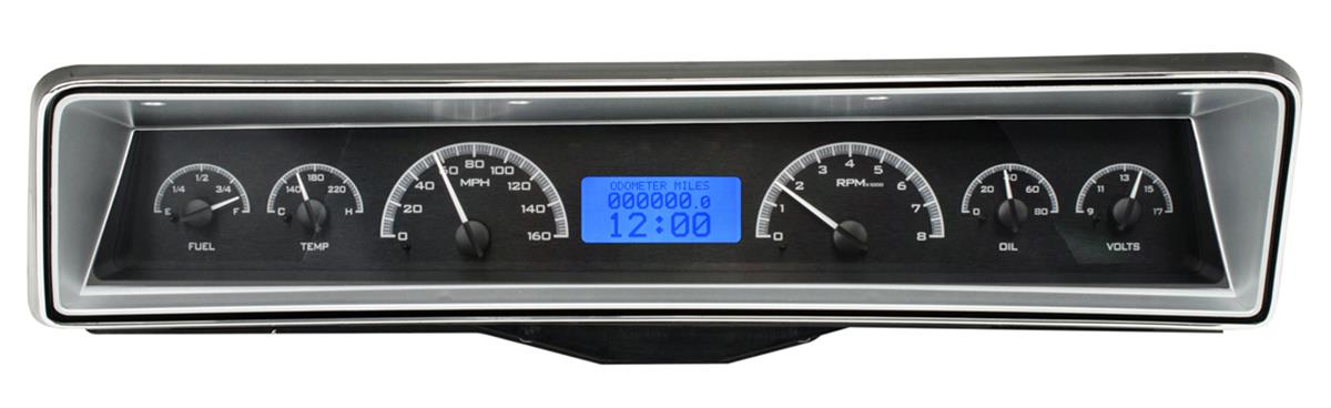 Dakota Digital VHX Series Direct-Fit Analog Gauge Systems VHX-66C-NOV-K-B