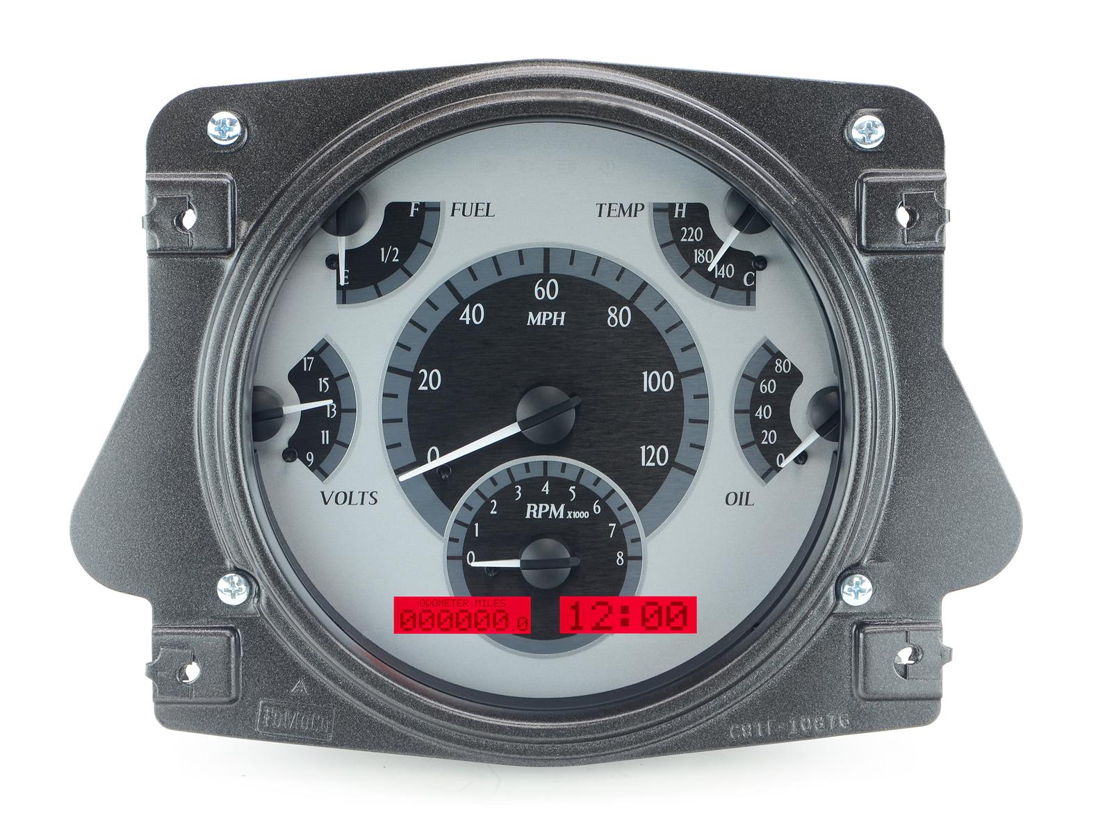 Dakota Digital VHX Series Direct-Fit Analog Gauge Systems VHX-66F-BRO-S-R