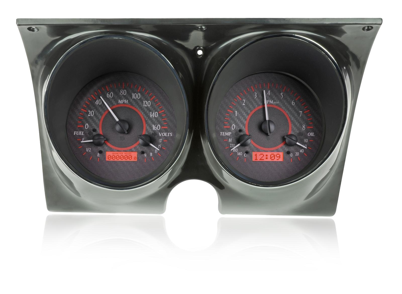 Dakota Digital VHX Series Direct-Fit Analog Gauge Systems VHX-67C-CAM-C-R