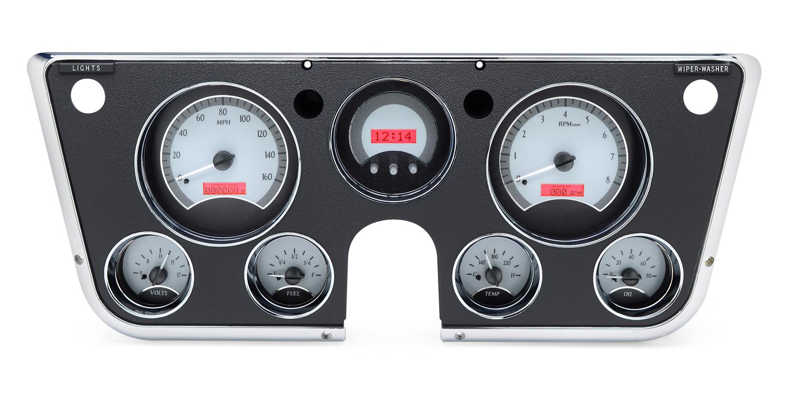 Dakota Digital VHX Series Direct-Fit Analog Gauge Systems VHX-67C-PU-K-W