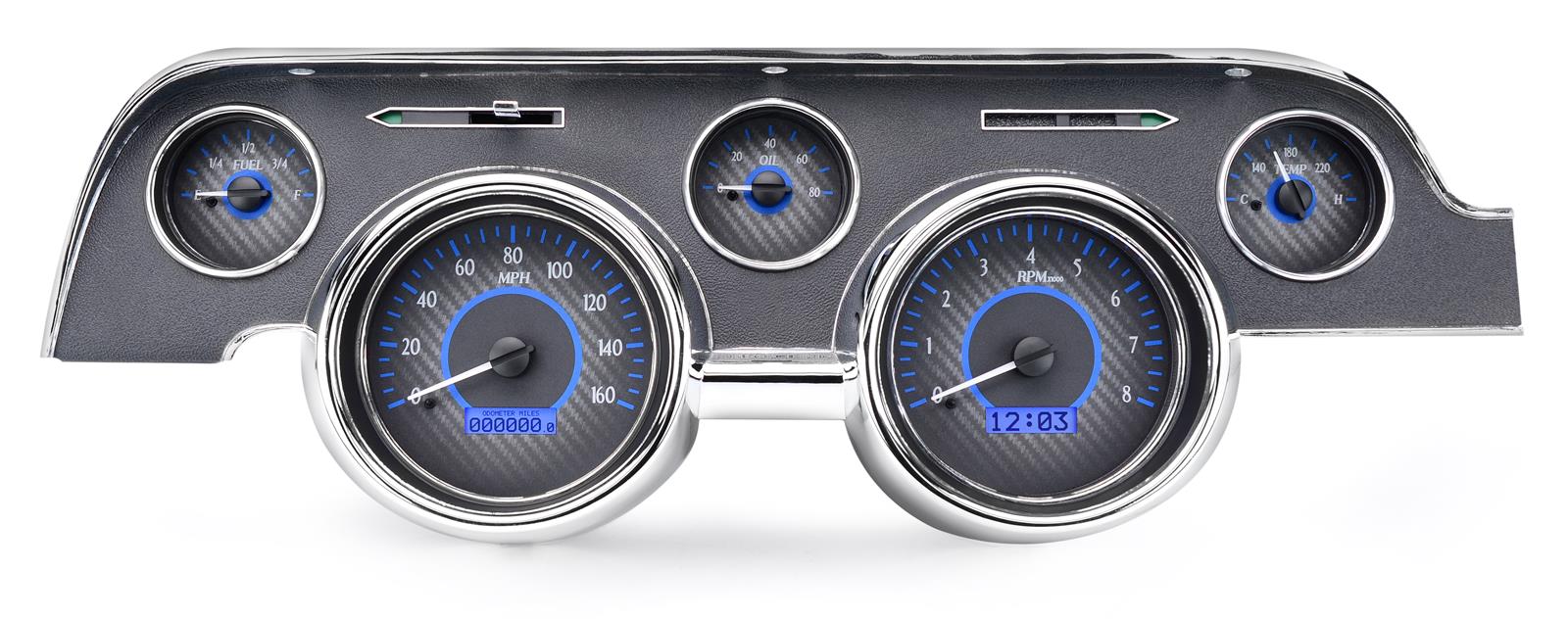 Dakota Digital VHX Series Direct-Fit Analog Gauge Systems VHX-67F-MUS-C-B