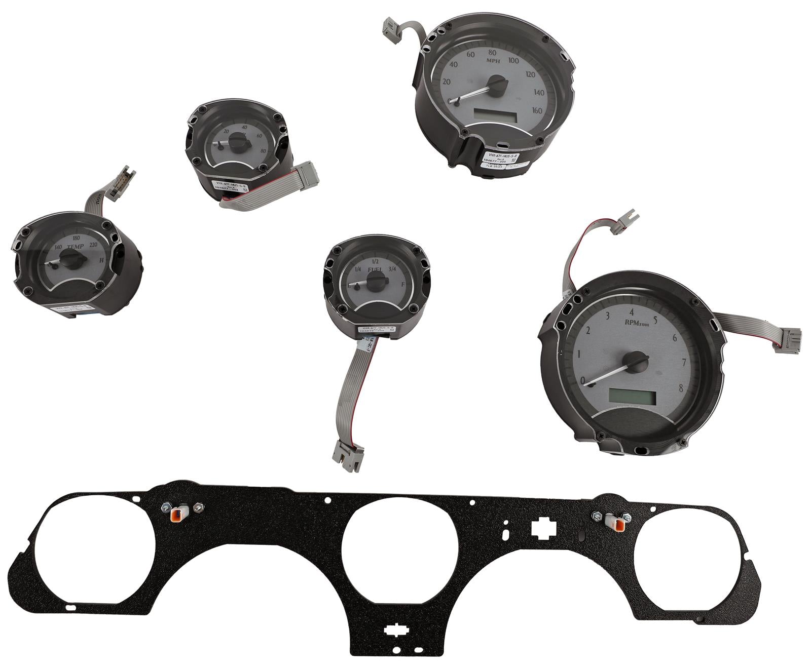 Dakota Digital VHX Series Direct-Fit Analog Gauge Systems VHX-67F-MUS-S-B