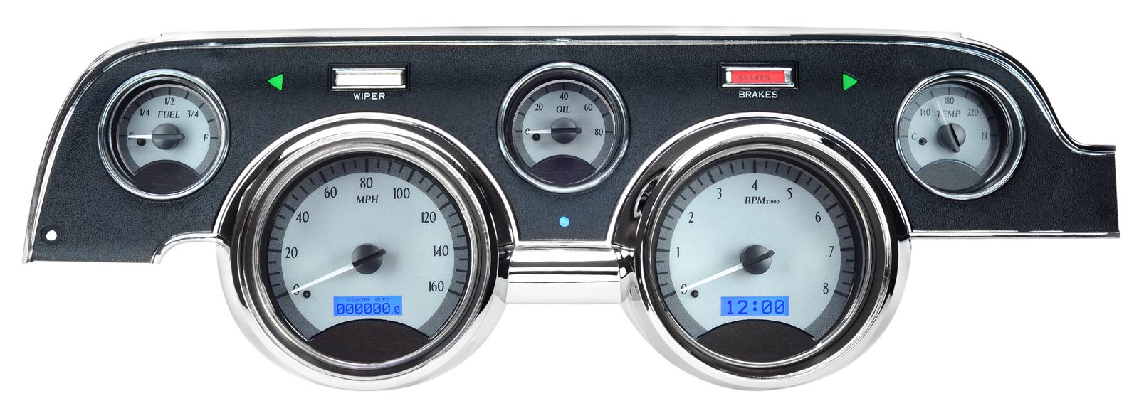 Dakota Digital VHX Series Direct-Fit Analog Gauge Systems VHX-67F-MUS-S-B