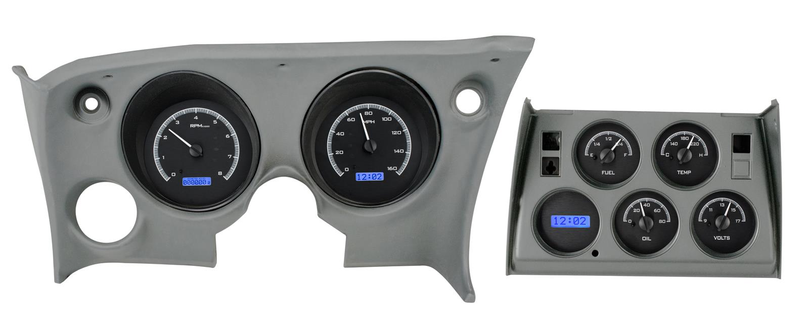 Dakota Digital VHX Series Direct-Fit Analog Gauge Systems VHX-68C-VET-K-B