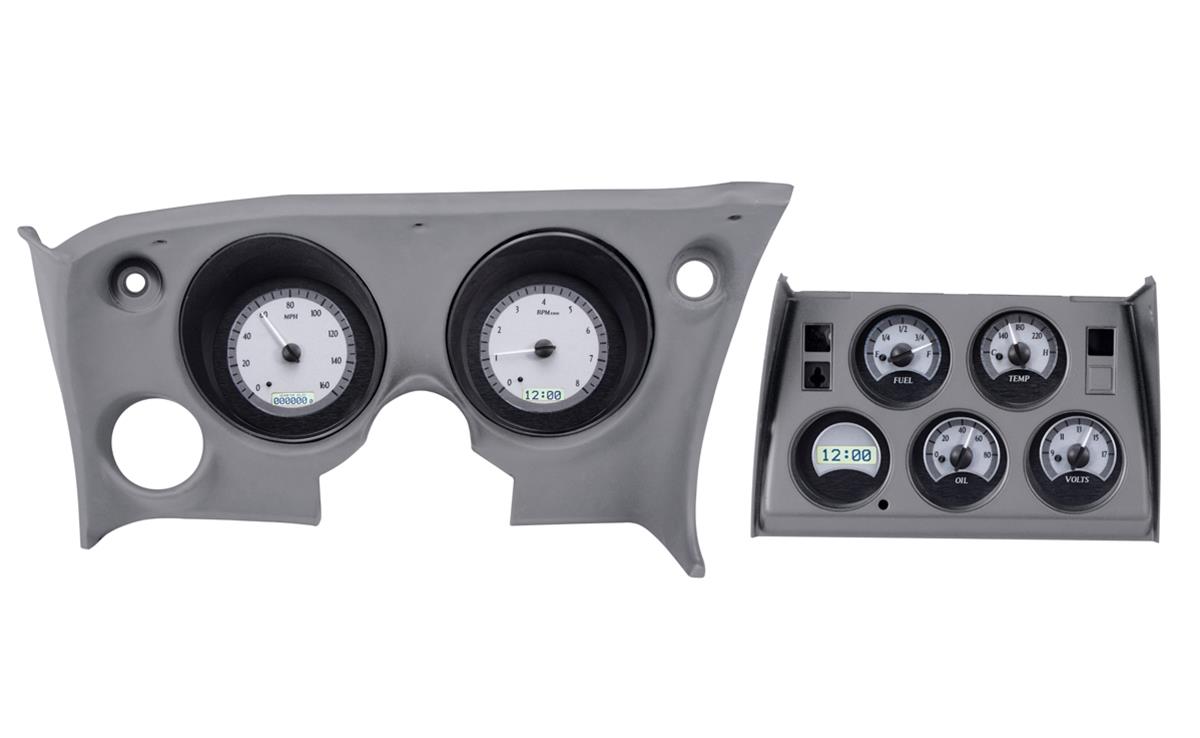 Dakota Digital VHX Series Direct-Fit Analog Gauge Systems VHX-68C-VET-S-W