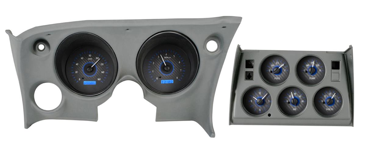 Dakota Digital VHX Series Direct-Fit Analog Gauge Systems VHX-68C-VTA-C-B