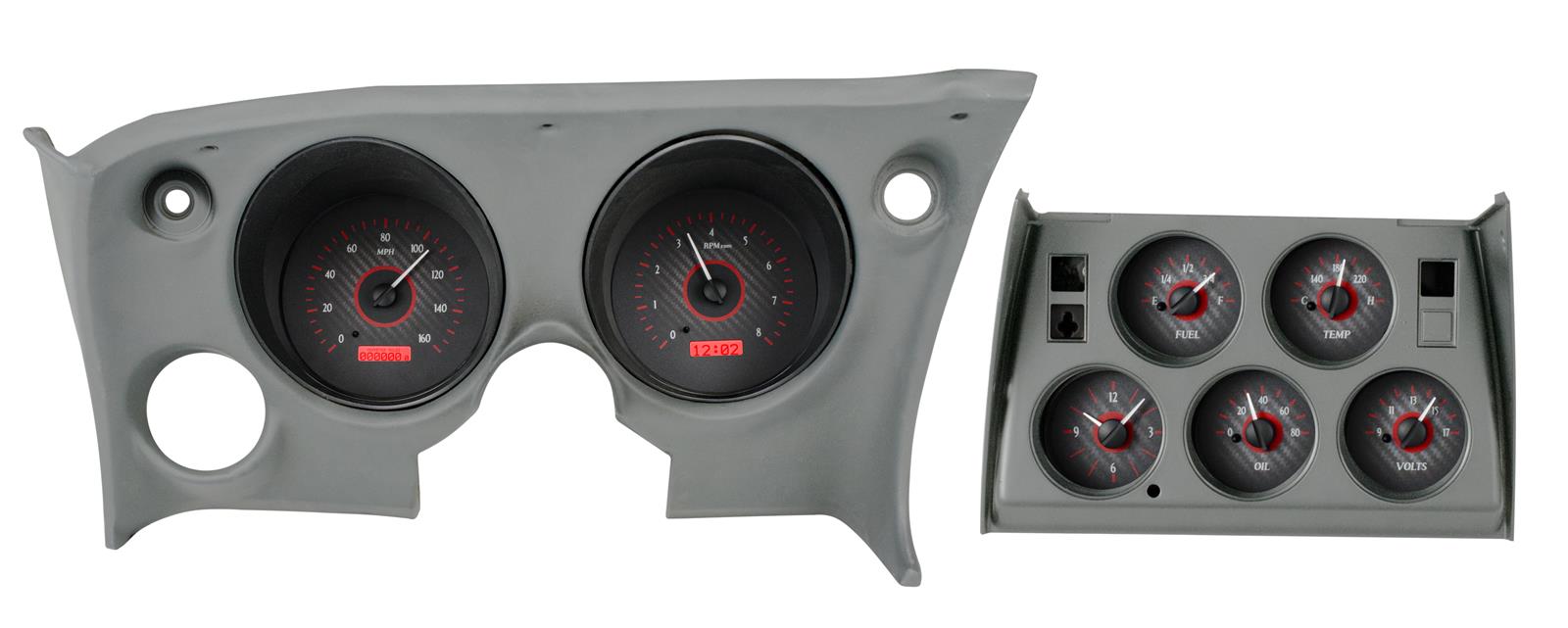 Dakota Digital VHX Series Direct-Fit Analog Gauge Systems VHX-68C-VTA-C-R