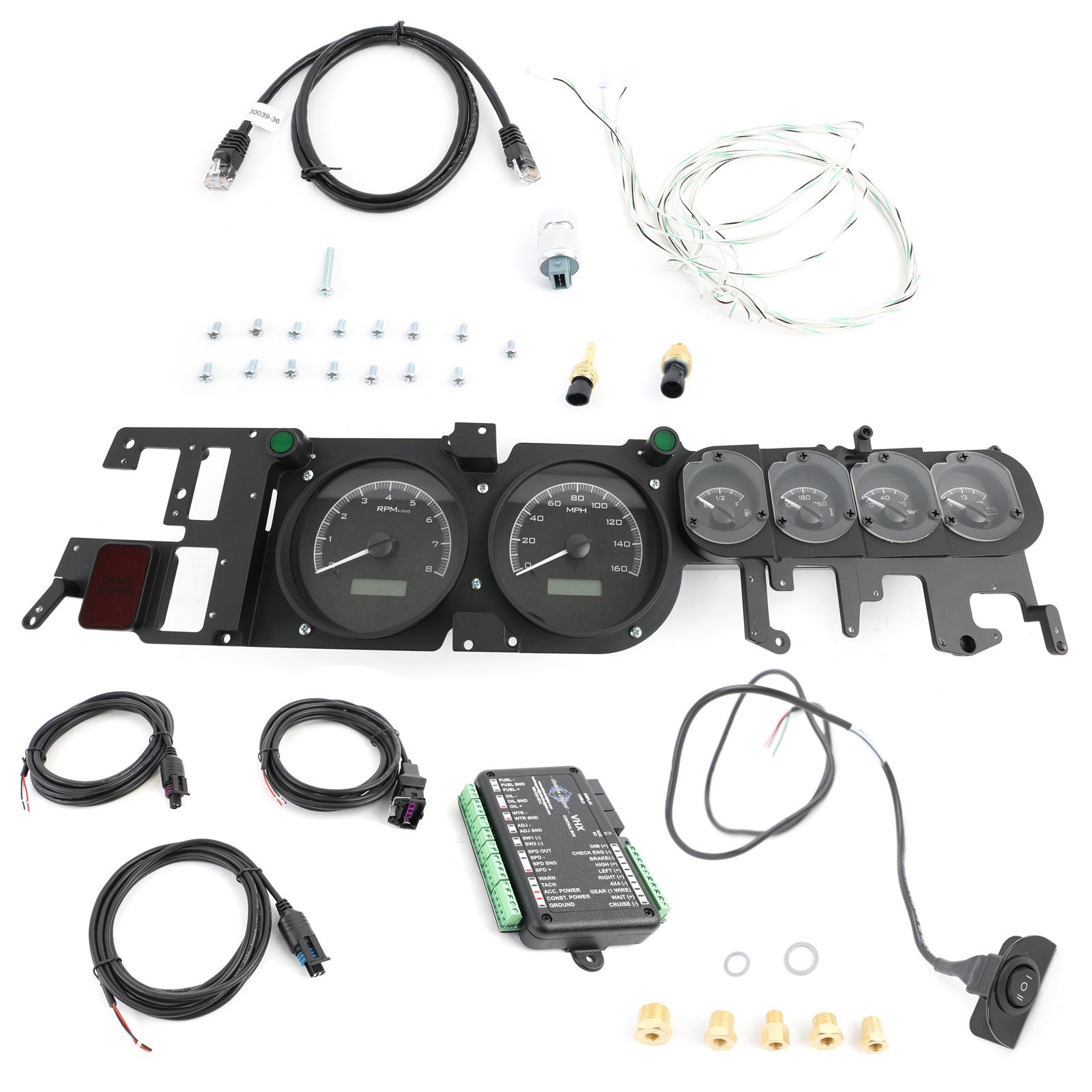 Dakota Digital VHX Series Direct-Fit Analog Gauge Systems VHX-68D-CHG-K-R