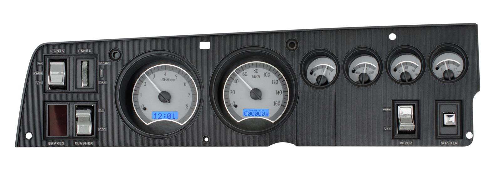 Dakota Digital VHX Series Direct-Fit Analog Gauge Systems VHX-68D-CHG-S-B
