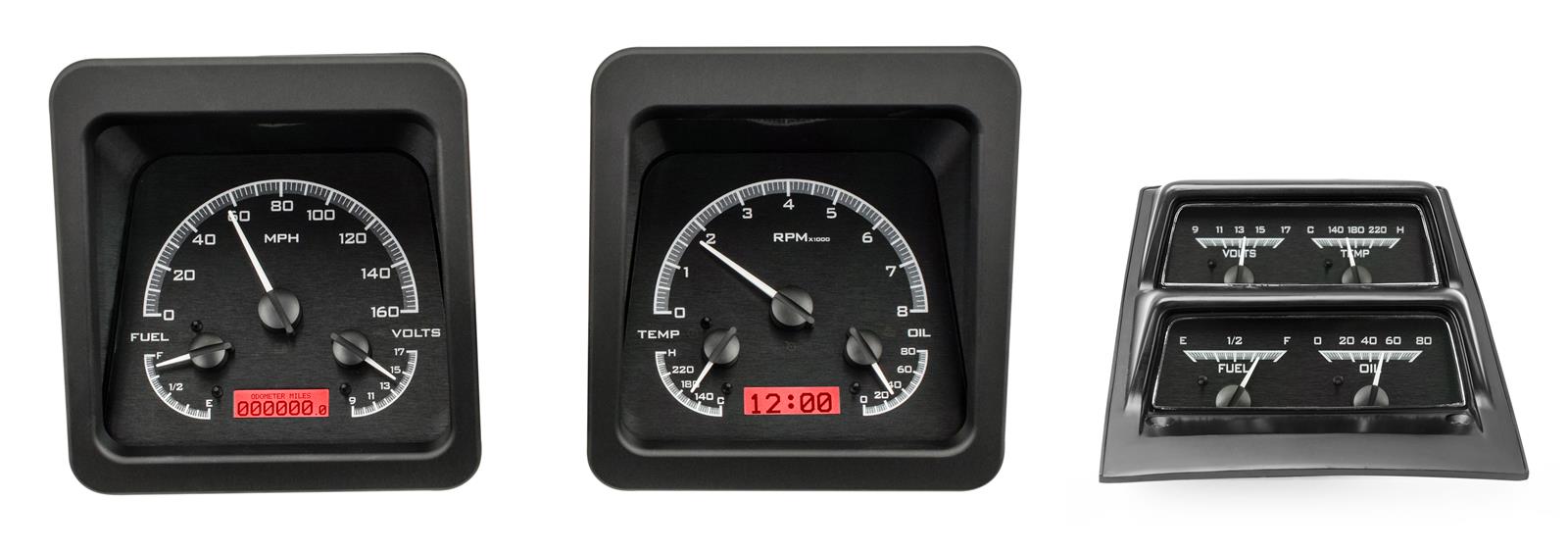 Dakota Digital VHX Series Direct-Fit Analog Gauge Systems VHX-69C-CAC-K-R