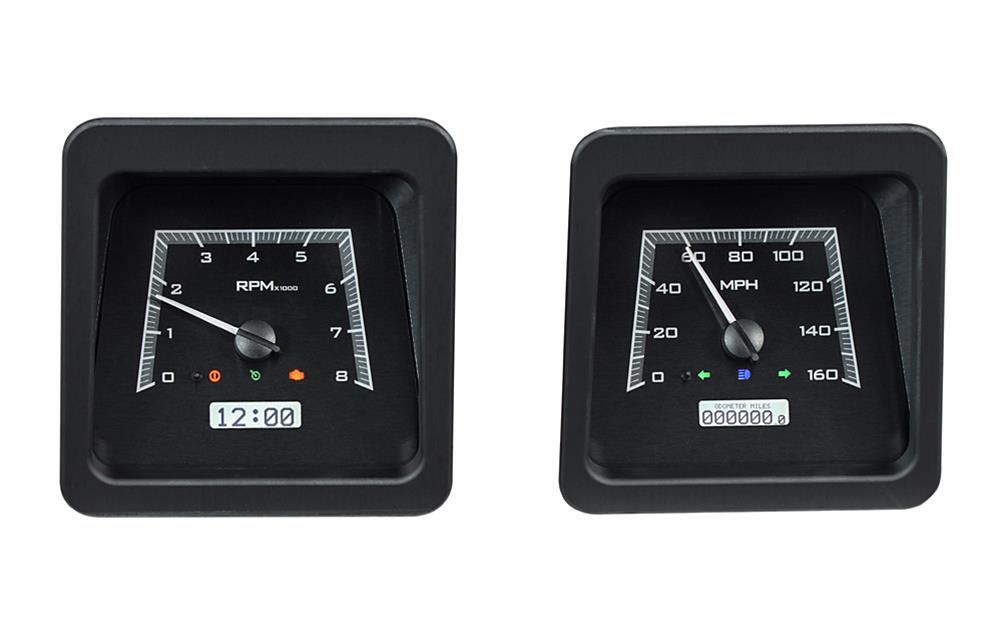 Dakota Digital VHX Series Direct-Fit Analog Gauge Systems VHX-69C-CAC-K-W