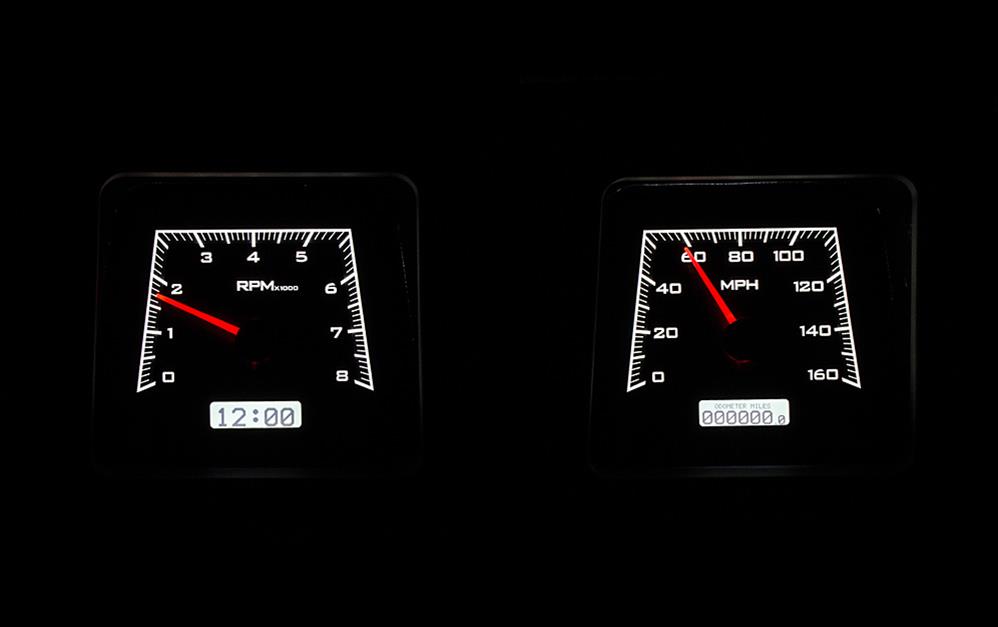 Dakota Digital VHX Series Direct-Fit Analog Gauge Systems VHX-69C-CAC-K-W