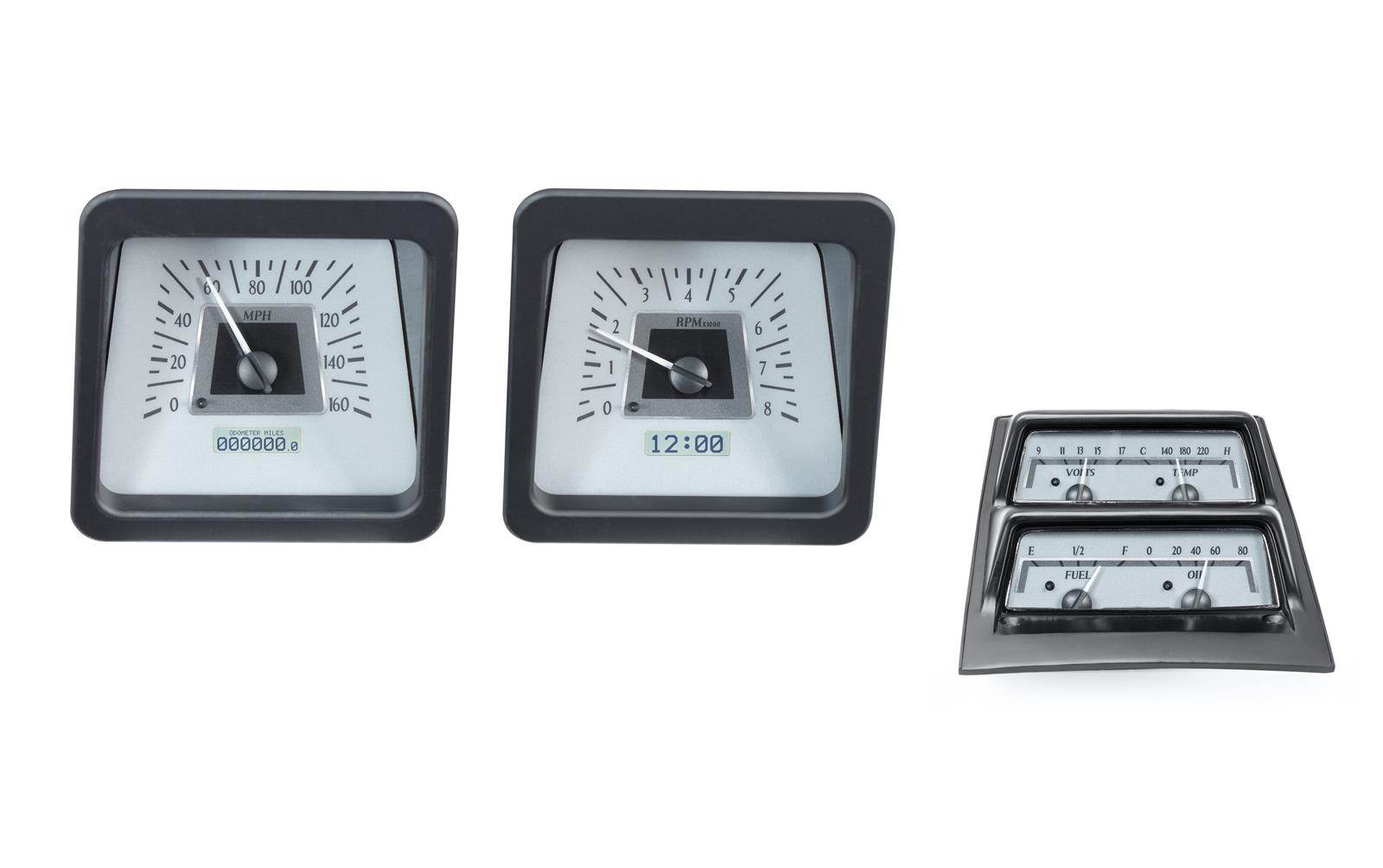 Dakota Digital VHX Series Direct-Fit Analog Gauge Systems VHX-69C-CAC-S-W