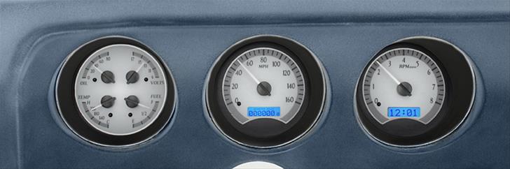 Dakota Digital VHX Series Direct-Fit Analog Gauge Systems VHX-69P-GTO-K-W