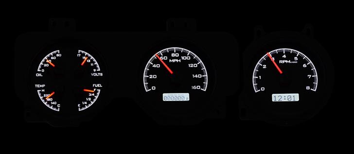 Dakota Digital VHX Series Direct-Fit Analog Gauge Systems VHX-69P-GTO-C-R