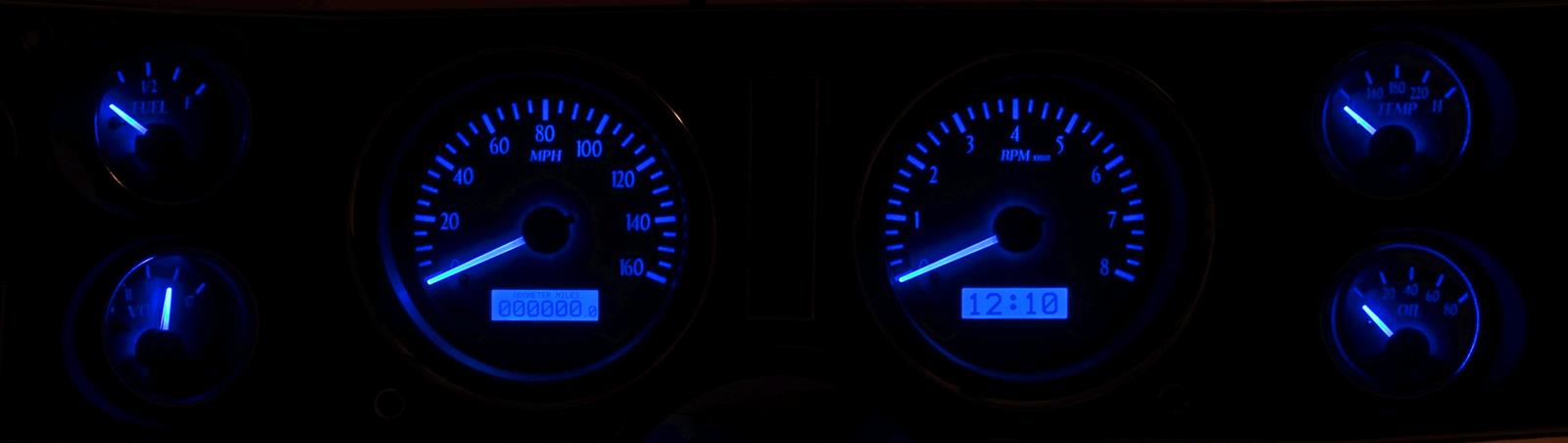 Dakota Digital VHX Series Direct-Fit Analog Gauge Systems VHX-70C-CAM-K-B