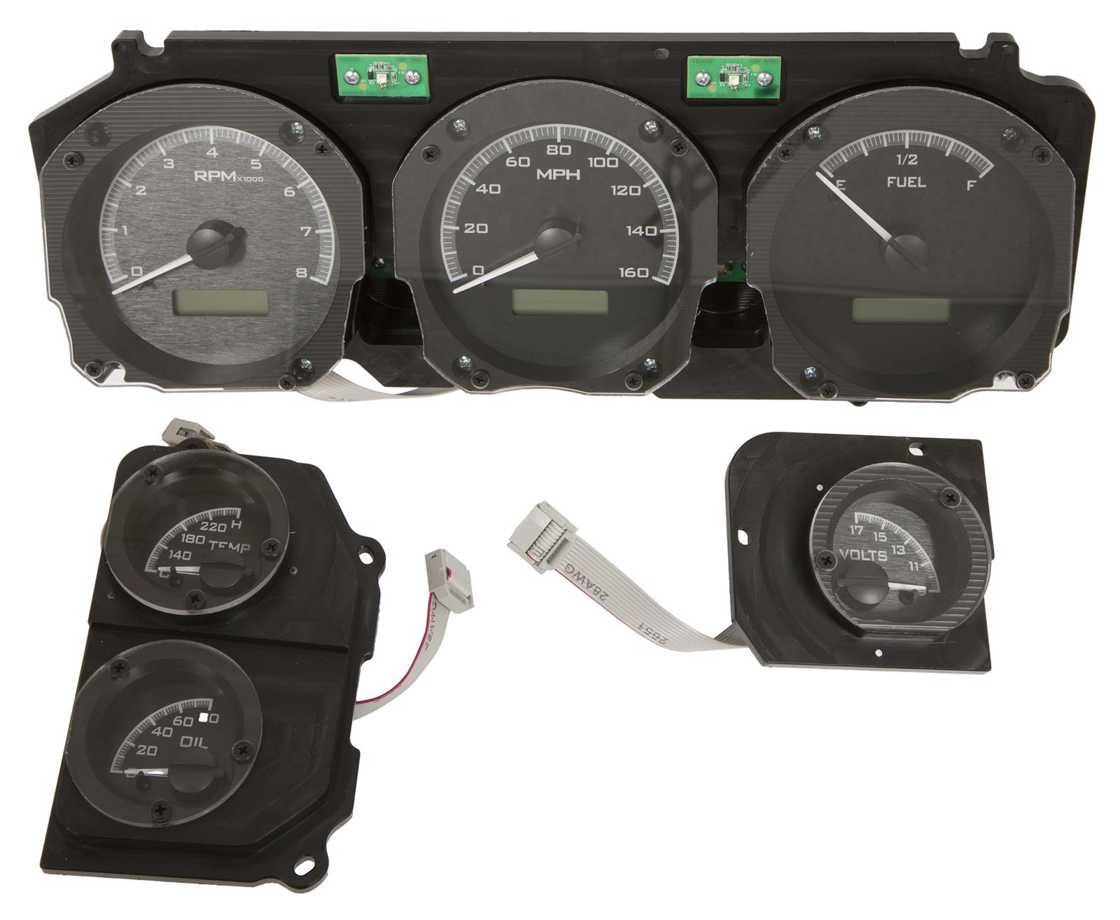 Dakota Digital VHX Series Direct-Fit Analog Gauge Systems VHX-70C-CVL-K-R