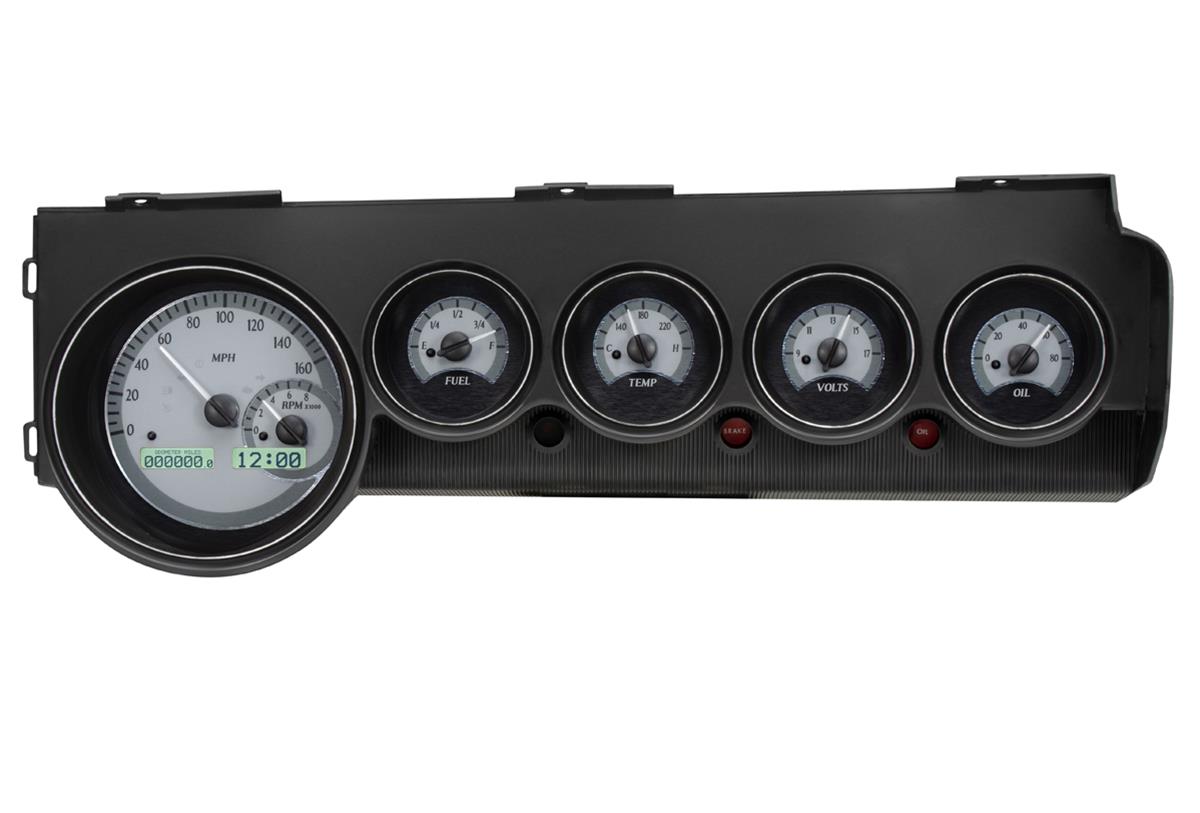 Dakota Digital VHX Series Direct-Fit Analog Gauge Systems VHX-70D-STD-S-W