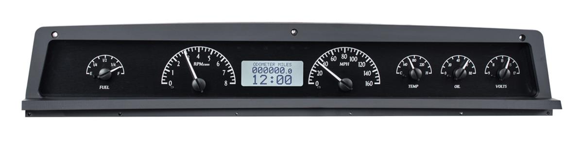 Dakota Digital VHX Series Direct-Fit Analog Gauge Systems VHX-71C-CAP-K-W