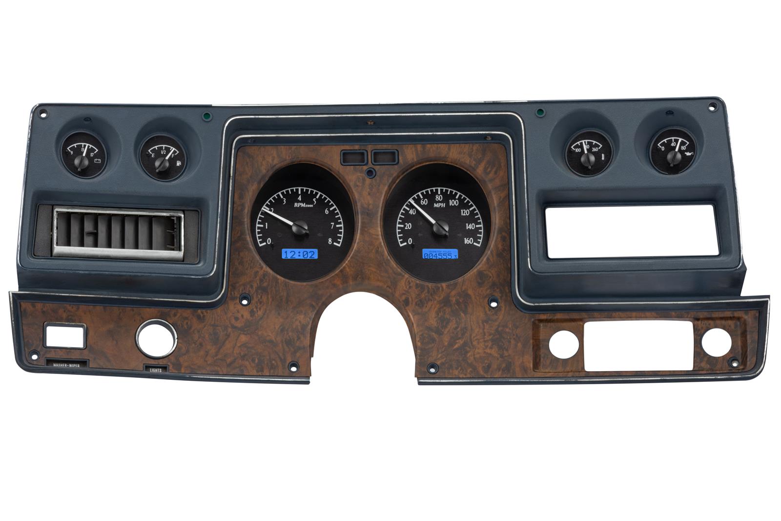 Dakota Digital VHX Series Direct-Fit Analog Gauge Systems MHX-73C-CVL-K-B