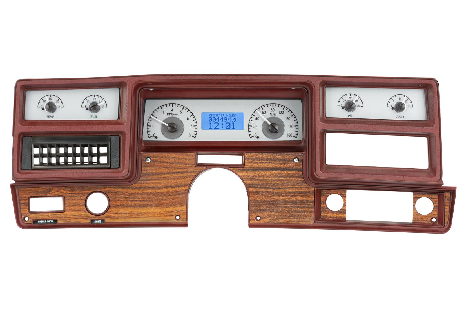 Dakota Digital VHX Series Direct-Fit Analog Gauge Systems VHX-73C-MAL-S-B