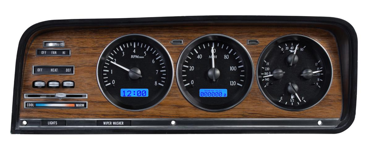 Dakota Digital VHX Series Direct-Fit Analog Gauge Systems VHX-73J-WAG-K-B