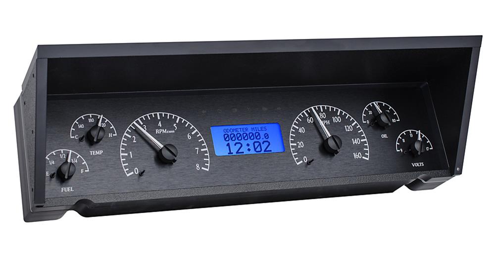 Dakota Digital VHX Series Direct-Fit Analog Gauge Systems VHX-77C-CAP-K-B