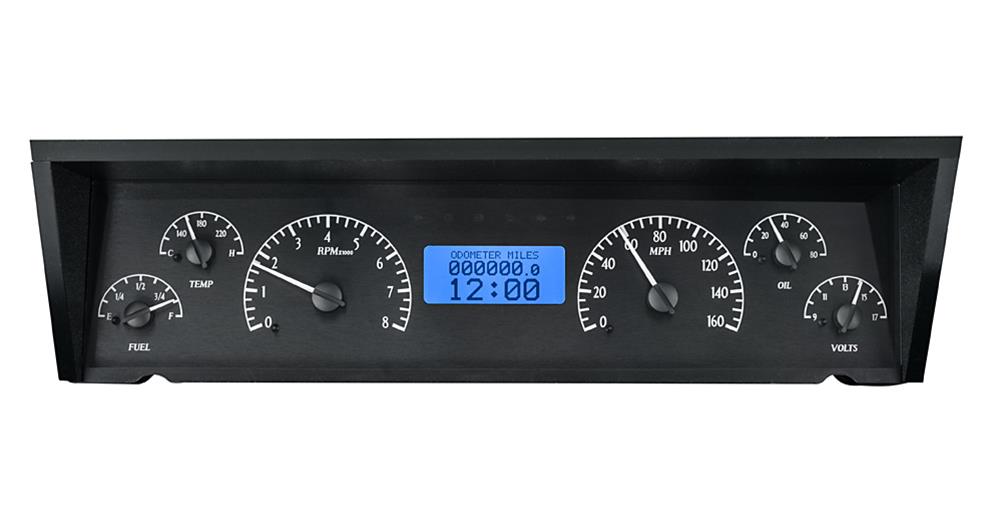 Dakota Digital VHX Series Direct-Fit Analog Gauge Systems VHX-77C-CAP-K-B