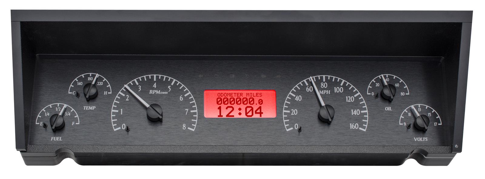 Dakota Digital VHX Series Direct-Fit Analog Gauge Systems VHX-77C-CAP-K-R