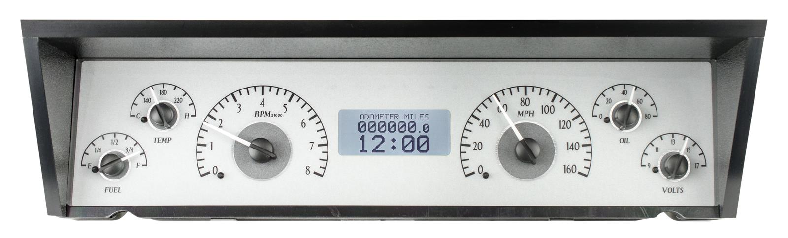 Dakota Digital VHX Series Direct-Fit Analog Gauge Systems VHX-77C-CAP-S-W