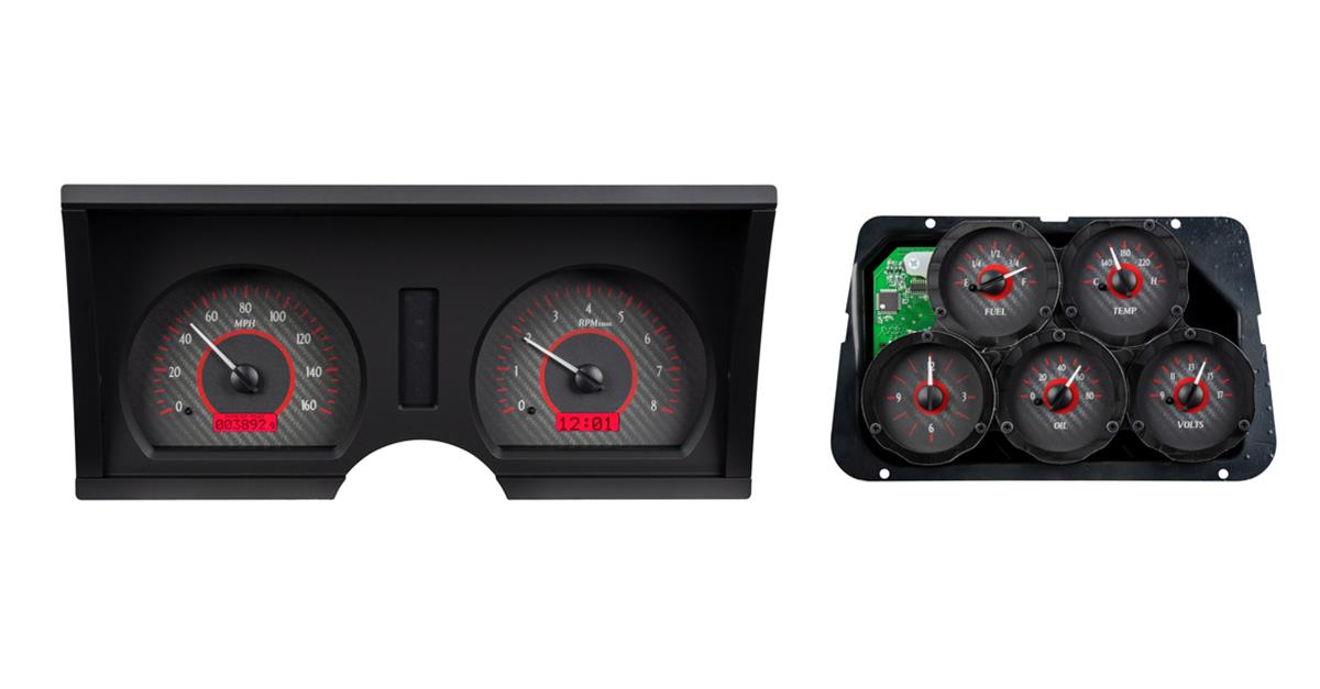 Dakota Digital VHX Series Direct-Fit Analog Gauge Systems VHX-78C-VTA-C-R